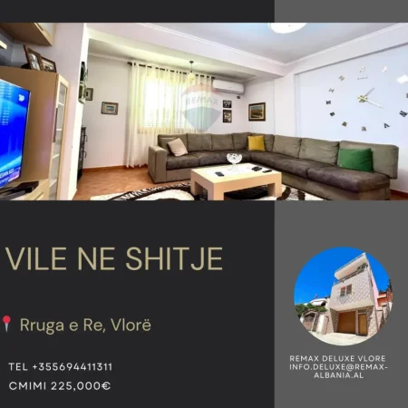 Vlore, shitet 5+1+Ballkon , 210 m² 225.000 € (Lagjja Lirimi, Rruga e Re, Vlorë)