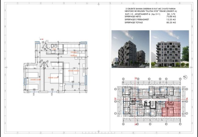 Tirane, shitet apartament 2+1 Kati 2, 85 m² 158.000 € (ISH PARKU)