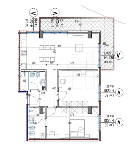 Tirane, shitet apartament 2+1 Kati 4, 147 m² 249.000 € (Kodra e Diellit)