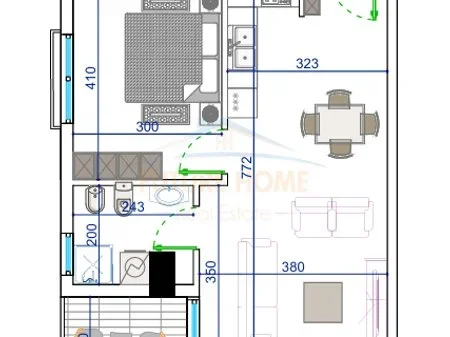 Durres, shitet apartament 1+1 Kati 2, 62 m² 80.800 € 