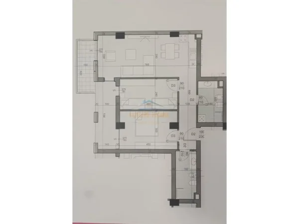 Tirane, shitet apartament 2+1 Kati 9, 95 m² 176.000 € 