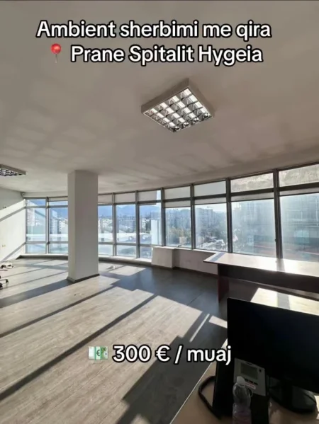 Tirane, jepet me qera zyre Kati 5, 70 m² 300 € (Prane Spital Hygeia)