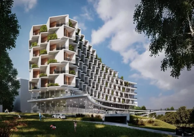 Tirane, shitet apartament 1+1 , 87 m² (Gradient Residence)