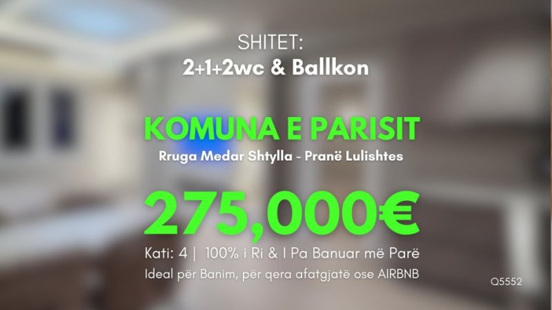 Apartament ne shitje Komuna e parisit.jpg