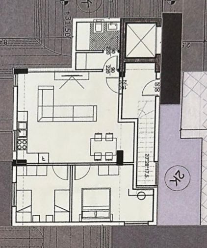 Dhermi, shitet apartament 2+1+BLK Kati 2, 172 m² 429.750 Euro (Drimadh)