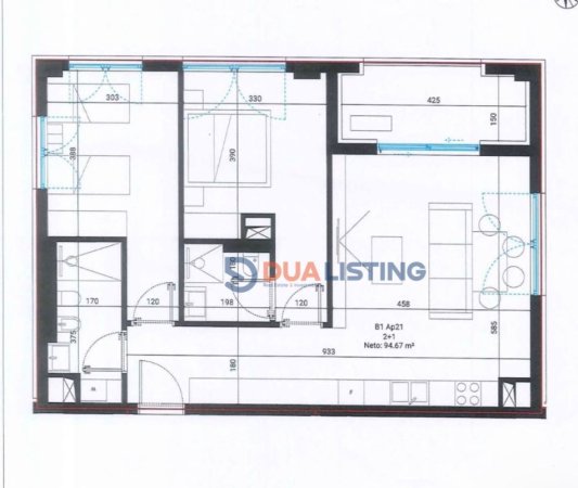 Dhermi - Palase, shitet apartament 2+1 Kati 2, 111 m² 335.000 € (Square Village Dhermi)