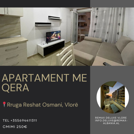 Vlore - Lungomare, jepet me qera apartament 1+1 Kati 5, 60 m² 250 € (Rruga Reshat Osmani – pranë Te NAMA)