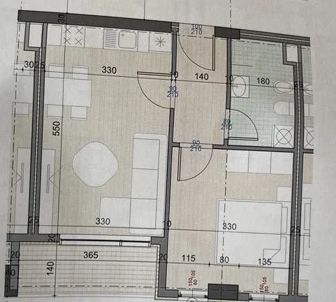 Shqiperi, shitet apartament 1+1 Kati 3, 60 m² 93.000 € (Ish-Fusha e Aviacionit.)