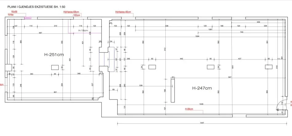 Tirane, jepet me qera ambjent biznesi Kati -1, 200 m² 3.000 € (Tek farmaci blloku, perballe Shpresa Al.)