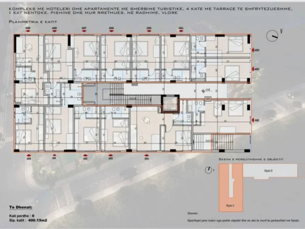 Vlore, shitet hotel Kati 1, 845 m² 800.000 € (Rradhime)