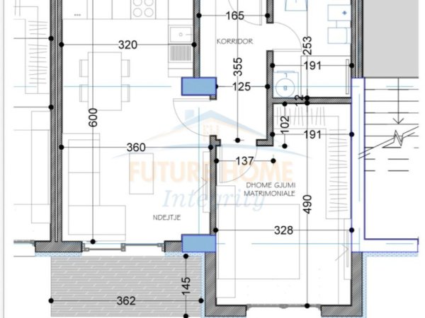 Tirane, shitet apartament 1+1 Kati 5, 69 m² 76.120 € (Paskuqan)
