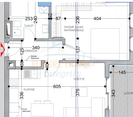 SHITET APARTAMENT 1+1 TEK BELFIORE ,PASKUQAN