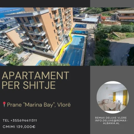 Vlore - Lungomare, shitet 1+1 Kati 7, 66 m² 139.000 € (Rr. Aleksandër Moisiu – pranë Marina Bay Resort)