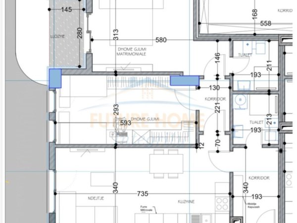 Tirane, shitet apartament 2+1 Kati 1, 106 m² 116.820 € (Paskuqan)
