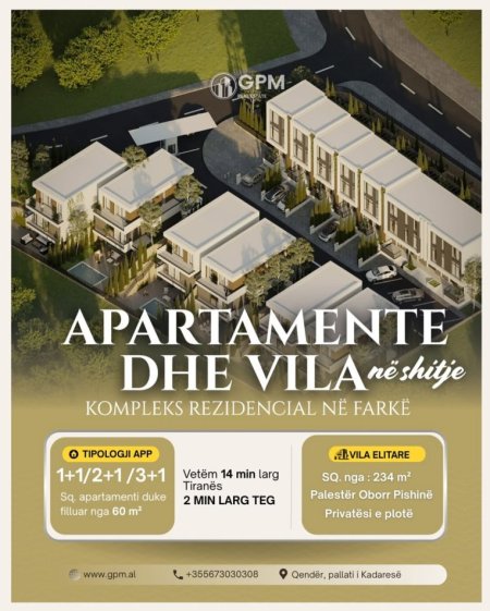 Tirane, shitet apartament 1+1 , 60 m²