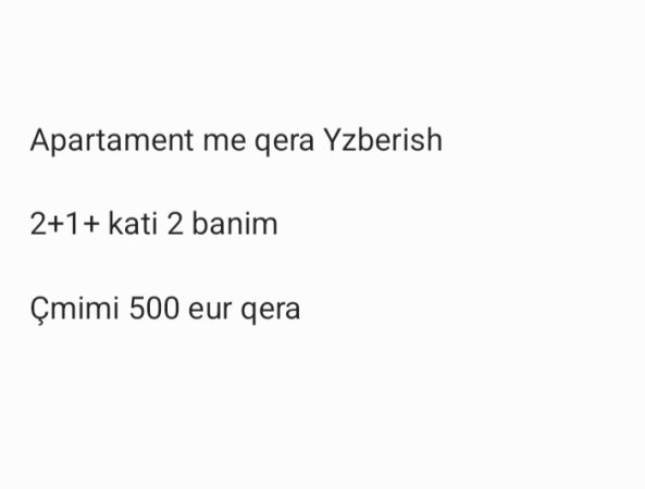 Tirane, jepet me qera apartament 2+1 Kati 2, 70 m² 500 € (Yzberish)