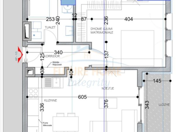 Tirane, shitet apartament 1+1+Ballkon Kati 2, 74 m² 81.510 € (Paskuqan)