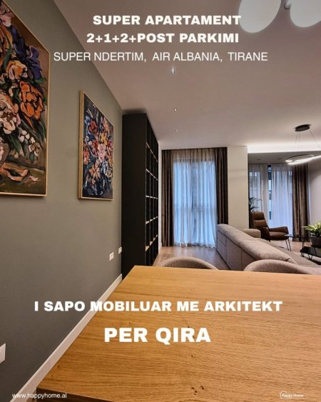 Tirane, jepet me qera apartament 2+1+Aneks+Ballkon , 