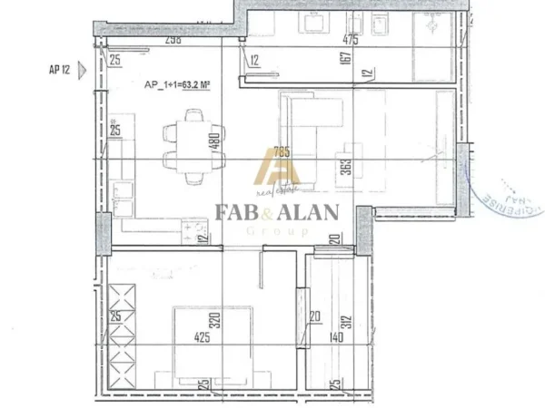 Tirane, shitet apartament 1+1 Kati 2, 74 m² 83.550 € (Paskuqan)