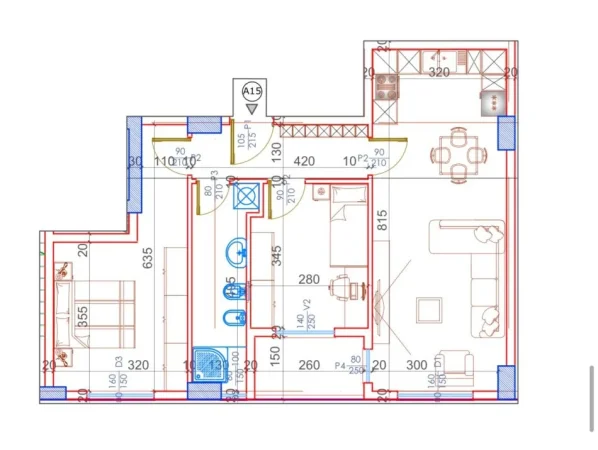Tirane, shitet apartament 2+1 Kati 3, 91 m² 81.750 € (Kamez)