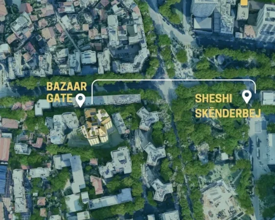 Opsioni më i Mirë (100% OKAZION - 2908€/m2🔥 +Pagesë me KËSTE: 1+1, 76m2 (📍SHESHI SKENDERBEJ - 9 KATESHET, Pazari ri - Bazaar Gate) Në zemër të Tiranës || 216.500€