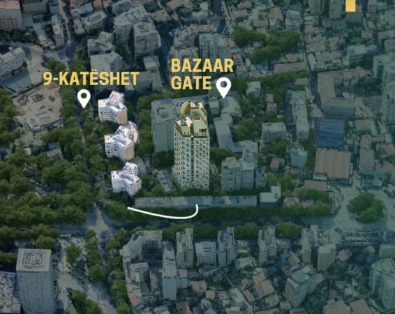 Opsioni më i Mirë (100% OKAZION - 2908€/m2🔥 +Pagesë me KËSTE: 1+1, 76m2 (📍SHESHI SKENDERBEJ - 9 KATESHET, Pazari ri - Bazaar Gate) Në zemër të Tiranës || 225.000€