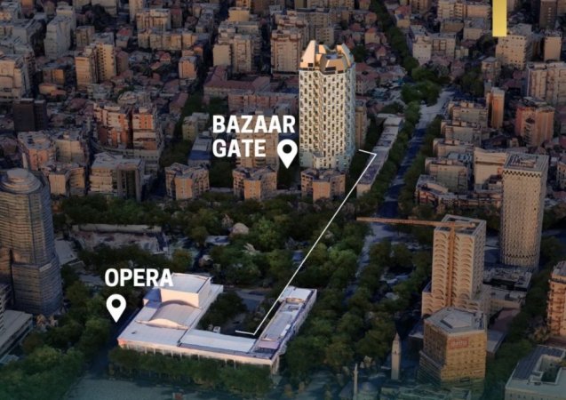 Opsioni më i Mirë (100% OKAZION - 2908€/m2🔥 +Pagesë me KËSTE: 1+1, 76m2 (📍SHESHI SKENDERBEJ - 9 KATESHET, Pazari ri - Bazaar Gate) Në zemër të Tiranës || 225.000€