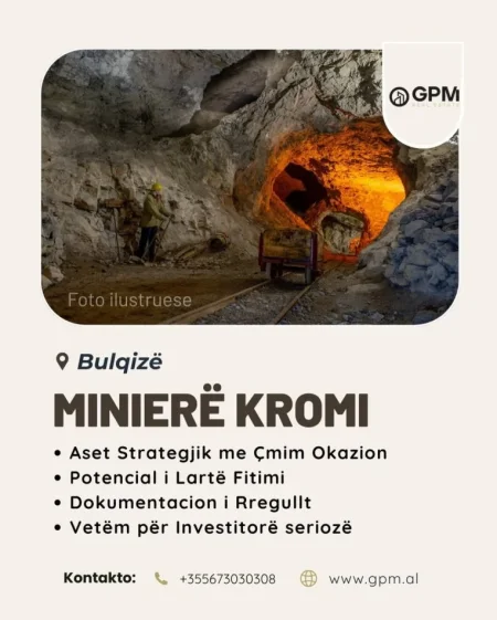 Shitet Minierë Kromi – aset strategjik në Bulqizë.
