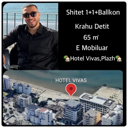 Durres, shes apartament 1+1+Ballkon Kati 5, (HOTEL VIVAS)