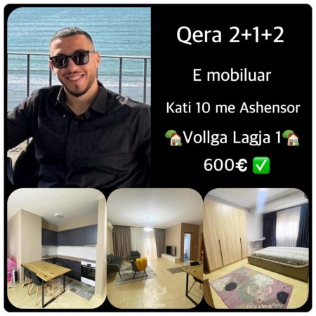 Durres, jepet me qera apartament 2+1+Ballkon Kati 10, 111 m² (600)