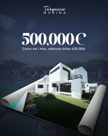 SHITET: Vile (📍Turquoise Marina- Gjiri Lalezit🌊) CMIM I CMEND (1923€/m2🔥) Nd: 262m² + Tr: 288m² | 5 Dh. Gjumi+2WC+ Verande + Oborr _Nxitoniiiiiii