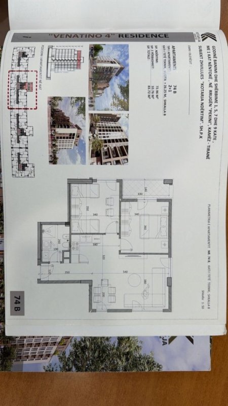 Shqiperi, shitet apartament 2+1 Kati 9, 95 m² 