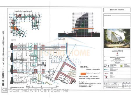 Tirane, shitet apartament 2+1+Aneks+Ballkon Kati 5, 176 m² 529.000 € (EKSPOZITA BUILDING)