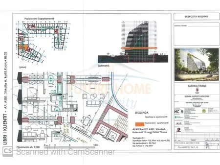 Tirane, shitet apartament 2+1+Aneks+Ballkon Kati 5, 176 m² 529.000 € (EKSPOZITA BUILDING)