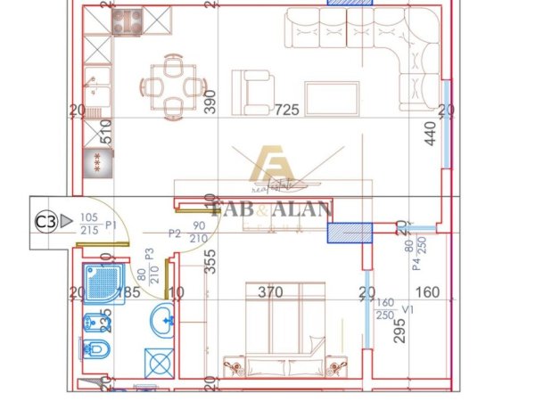 Tirane, shitet apartament 1+1 Kati 1, 70 m² 63.000 € (Kamez)