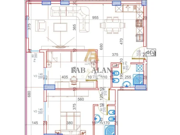 Tirane, shitet apartament 2+1 Kati 2, 117 m² 104.800 € (Kamez)