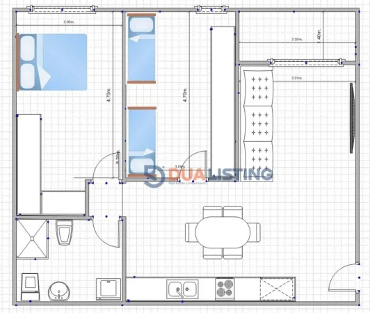 Tirane, shes apartament 2+1+Aneks+Ballkon Kati 1, 102 m² 178.300 € (Rezidenca “Park Houses”, Mjull Bathore (pranë TEG))