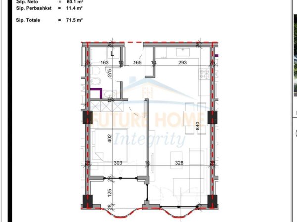 Tirane, shitet apartament 1+1 Kati 4, 71 m² 85.800 € (Paskuqan)