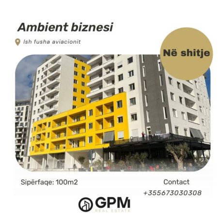 Tirane, shitet ambjent biznesi Kati 0, 100 m² 230.000 Euro (Fusha e Aviacionit)