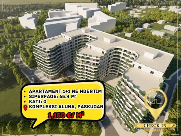 Tirane, shitet apartament 1+1+Aneks+Ballkon Kati 0, 65 m² 75.200 € (Paskuqan)