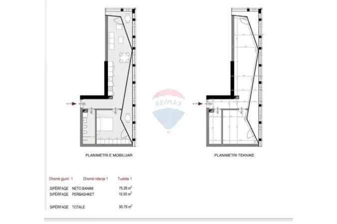 Tirane, shitet apartament 2+1 , 90 m² 217.900 € (Pazari i Ri, Tiranë)