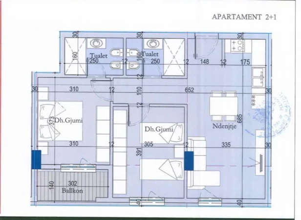 Shitet, Apartament 2+1+2, Kompleksi Tirana Entry 2, 102.700 €