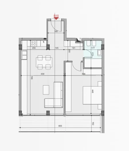 Tirane, apartament 1+1 Kati 2, 93 m² (Farke)