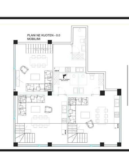 Tirane, jepen me qera  3 apartamente Dublex Kati 0, 210 m² 1.500 € (KODRA E DIELLIT)