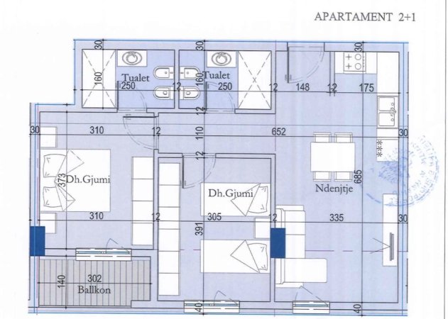 🔥OKAZION | Tirane, shitet apartament 2+1+2+Ballkon , 85.6m² 102.720 € (Ish Dogana, Tirana Entry 2)