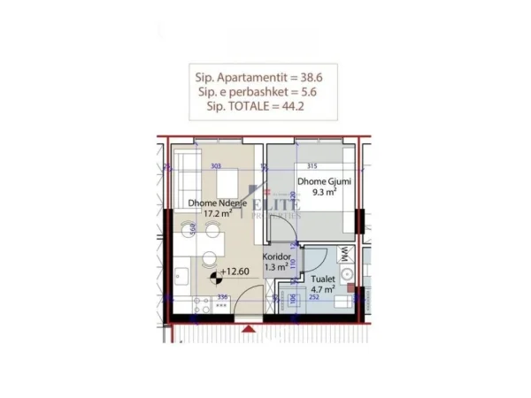 Gjiri Lalezit | Hamallaj, shitet apartament 1+1+Ballkon Kati 4, 44 m² 92.820 € (Porto Lalzi)