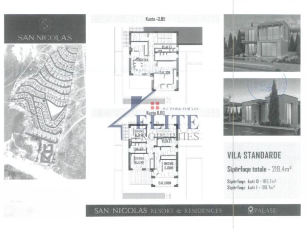 Dhermi - Palase, shitet Vile 3+1+Aneks+Ballkon Kati 2, 219 m² 1.150.000 € (San Nicolas Resort &amp; Residences)