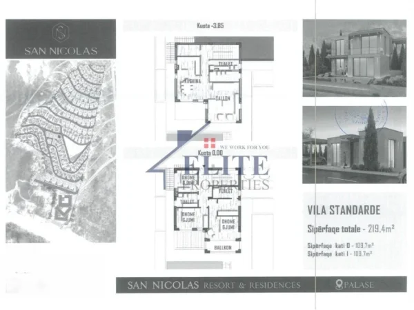 Dhermi - Palase, shitet Vile 3+1+Aneks+Ballkon Kati 2, 219 m² 1.150.000 € (San Nicolas Resort &amp; Residences)