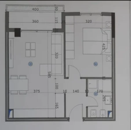 Tirane, jepet me qera nga Pronari, pa-komision apartament 1+1+Ballkon Kati 2, 60 m² 600 € (Robert Shvarc)