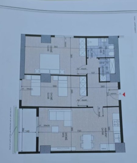 Tirane, shitet apartament 2+1 Kati 3, 122 m² 185.000 € (Fusha e Aviacionit)
